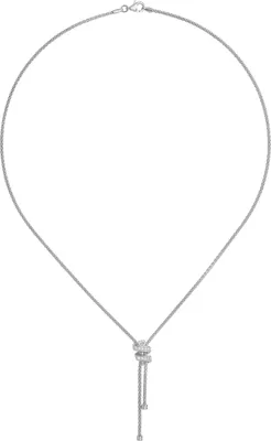 Productafbeelding van Halsketting voor dames, verguld met rhodium, fijn zilver 925 met zirconiumoxide - 43cm * 2mm; TRS23011