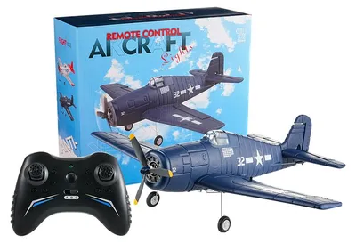 Produktbild von Flybear FX9503 F6F Hellcat RC Flugzeug RTF 2,4GHz 4-Kanal, 395 mm Spannweite, Brushless Motor, Gyro, 3D/6G, 2 Akkus