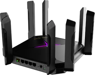Produktbild von Ruijie Networks RG-EW6000GX, Wi-Fi 6 (802.11ax), Dual-band (2.4 GHz / 5.8 GHz), Ethernet/LAN, Schwarz, Tabletop-Router