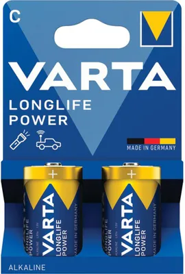 Produktbild von Varta 04914 121 422, LR14, Alkali, 1,5 V, 2 Stück(e), Blau, Gelb, Deutschland