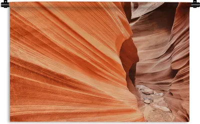 Produktbild von MuchoWow® Wandteppich Wandbehang Details im Sandstein des Antelope Canyon 60x40 cm Tapisserie Dekoration Wandtuch - Wanddekorationen