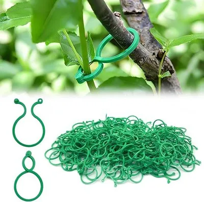 Produktbild von Famanu Pflanzenklemmen - sichere Kunststoffklimplantenclips - kleine Klemmen für Pflanzenstützen