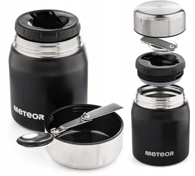 Produktbild von Meteor 17244 Stahl Vakuum Thermoskanne 0,5L
