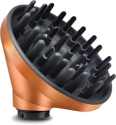 Produktbild von Diffusormondstück für Föhn-Accessoires, kompatibel mit Airwrap-Styler, in Gold (geeignet für HS05 HS01)