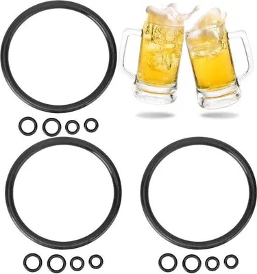Obrázek produktu pro Sada silikonových O-kroužků (15 ks) pro podtácky a těsnění sudů