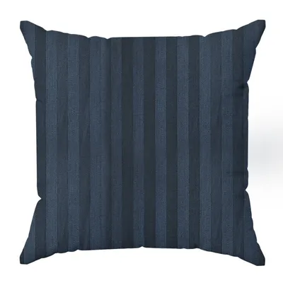 Image de Housse de coussin décorative pour canapé VERA bleu marine foncé 40 x 40