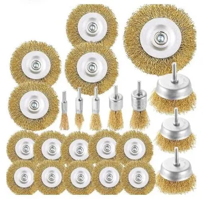 Imagen del producto de Juego de cepillos de alambre para taladro, 9 piezas