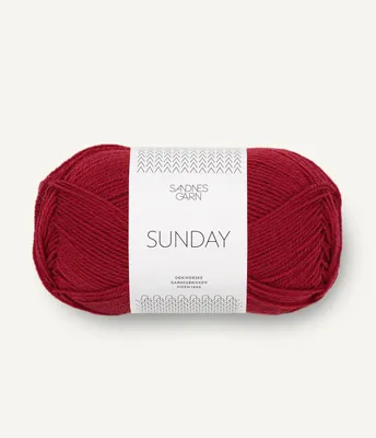 Produktbild von Sandnes Sunday 50g 4236 deep red