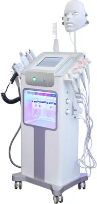 Image de Appareil de rajeunissement pour le soin du visage - 12 fonctions - hydrodermabrasion - plastique blanc