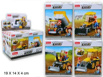 Zdjęcie produktu dla Klocki Sluban Budowlane Pojazd 96094 GAZELO p8 mix cena za 1 szt