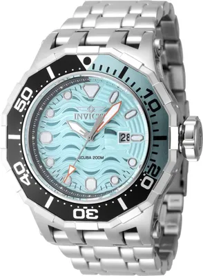 Obrázok produktu pre Invicta Pro Diver 47846 Pánske Hodinky - Kvarcový Mechanizmus - Nerezová Oceľ s Modrým Ciferníkom - 52 mm