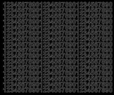 Immagine prodotto di Adesivi numerati autoadesivi, 1 cm, nero lucido