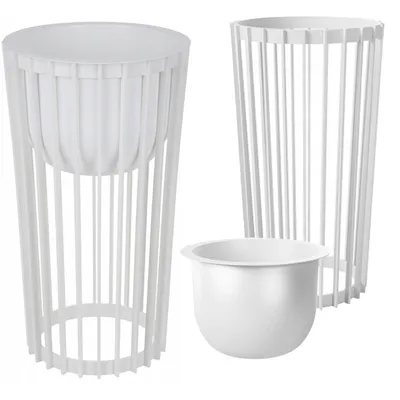 Produktbild von Standy 54H doppelseitiger hoher Blumenständer | Weiß