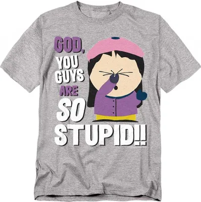 Immagine prodotto di South Park - Maglietta "So Stupid" per uomo/donna Unisex TV20686 (L) (Sporty Heather)