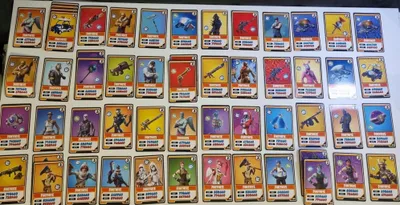 Produktbild von 90 Fortnite Panini trading cards, a bargain at 5 zł each!!!