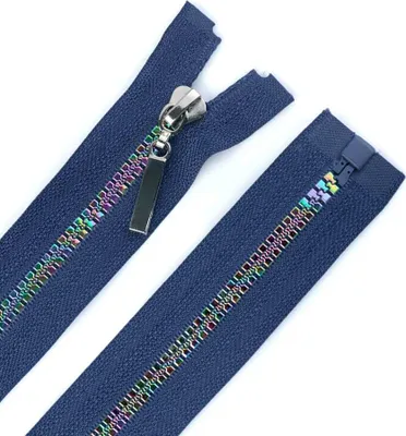 Reißverschluss 5mm 40-70cm Regenbogen-Schiene f. Jacken Softshells Sportbekleidung