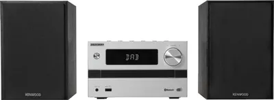 Produktbild von Kenwood M-720DAB, Heim-Audio-Mikrosystem, Schwarz, Silber, 25 W, 30 - 20000 Hz, DAB, DAB+, FM, 87,5 - 108 MHz
