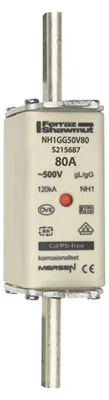 Produktbild von Mersen 1B159.000000 NH1 80A gG 500V NH-Sicherung sfü spannungsführend