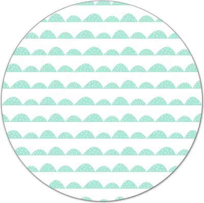 Produktbild von Glas-Herdabdeckplatte Glaskeramikkochfeld-Abdeckung Schneideplatten - 40 cm - Hügelreihe blau weiß