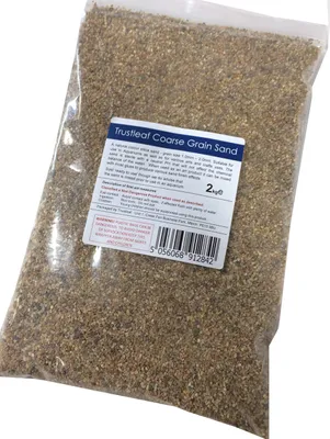 Immagine prodotto di Sabbia silicea, 2 kg, granulometria 1-2 mm, grossa, per acquario