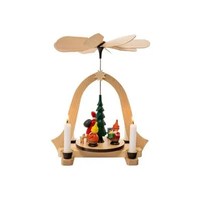 Produktbild von Tischpyramide Weihnachtsmann mit Zwerge bunt BxHxT 24,5x26x20cm NEU