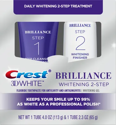 Immagine prodotto di Crest | Dentifricio sbiancante 2 fasi - 1 pezzo - Pulizia profonda - Sorriso luminoso