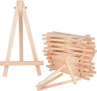 Image de Pinces à peinture en bois, lot de 20, couleur bois naturel, 8 x 15 cm
