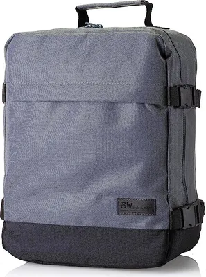 Produktbild von BAMBINIWELT RUCKSACK Handgepäck Reisetasche Boardgepäck Bordcase Kabinenkoffer Reiserucksac 40x20x25 40x30x20 Ryanair Wizzair (klein, grau-schwarz, 40x20x25)