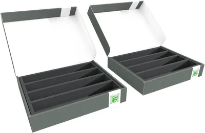 Produktbild von 2er Set Lagerbox FSLB055 mit Schaumstoff für Modelleisenbahn H0