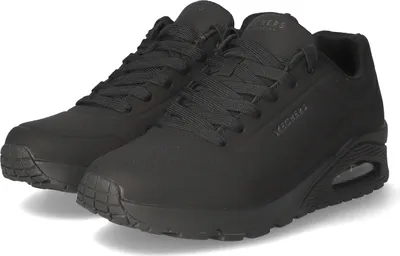 Produktbild von Skechers Uno - Stand On Air Sneaker, flaches Modell, schwarz, Größe 43