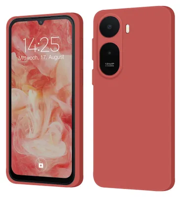 Produktbild von Hülle für Xiaomi Redmi A7 Pro Case Cover Bumper Smartphone Softgrip Schutzhülle Farbe: Rot