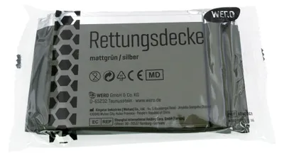 Produktbild von WERO MED-X® Rettungsdecke, reflektiert 90% Körperwärme, leicht & flexibel