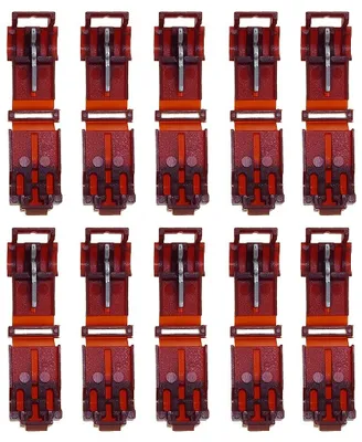 Image de baytronic 10x connecteur rapide en T rouge