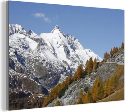 Obrázok produktu pre Nástenná dekorácia Kovový kovový obraz Wall Art 120x80cm Großglockner s výhľadom z Grossglockner Hochalpenstraße Muchowow Hliníkové obrazy