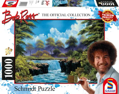 Produktbild von Schmidt Spiele Puzzle 1000 Teile BOB ROSS Wasserfall