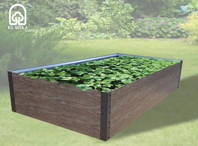 Obrázok produktu pre Záhradný zvýšený záhon WPC KLASIKA WOODLOOK 1500x750x300mm, hnedý