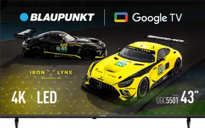 Produktbild von BLAUPUNKT 43UGC5501S 43-Zoll 4K UHD Smart Google TV mit HDR, WLAN, Bluetooth und 16:9-Format