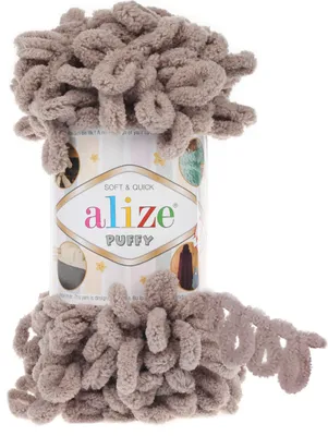 Produktbild von 100g Strickgarn Alize Puffy, patentierte Neuheit, Schlaufen-Stricken ohne Nadeln