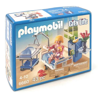Produktbild von PLAYMOBIL 6660 Krankenzimmer mit Babybett
