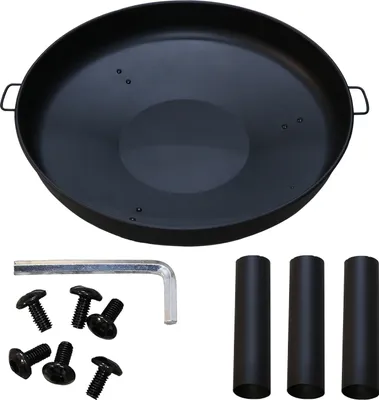 Obrázek produktu pro Hengda fire pit nerezová ohnivá mísa 82 cm se stativem a rukojetí, úložný prostor pro ohnivý hák ohnivý koš s okrajem