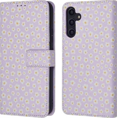 Zdjęcie produktu dla imoshion Design Bookcase dla Samsung Galaxy A14 (5G/4G) - White Daisy