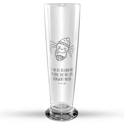 Produktbild von Mr. & Mrs. Panda Bierglas Spinne Agathe Kaffee - Transparent - Geschenk, Glasbecher, Bierbecher, Trinkglas, Bier Glas, Glasbierglas, Morgen, Weiser Spruch, Morgenmuffel