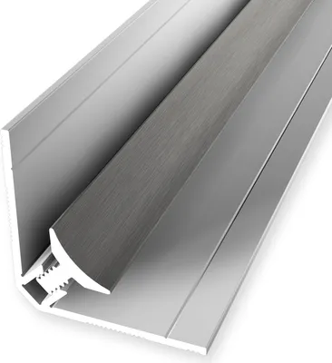 Produktbild von Wandprofil 30 x 30 x 2600 mm Einfasshöhe 3 - 5 mm Tapetenprofil Innenecke Aluminium eloxiert Glatt Ungebohrt Edelstahl Küberit