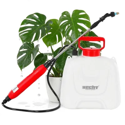 Produktbild von Drucksprüher Akku Gartenspritze HECHT 4050 | 5 Liter | 2,5 bar | Ausziehbare Teleskoplanze | Tragegurt & USB-Kabel 3,7V 2000mAh