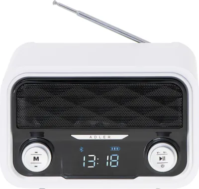 Image de Adler | AD 1185 | Radio Bluetooth | Wejście AUX | Biały