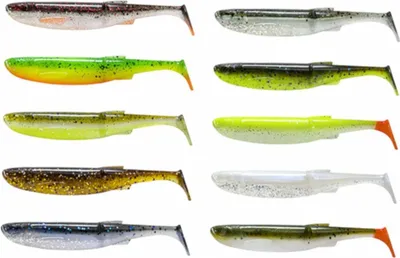 Produktbild von Savage Gear Craft Bleak Clam Clear Water Mix Bleak-Holo Baitfish-Roach-Motoroil UV-Green Pearl Yellow 12 cm 11,8 g Gummiköder