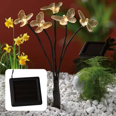 Produktbild von LED Schmetterling solar, Solarlichter für außen mit Erdspiess