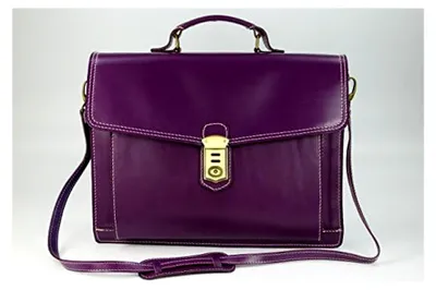 Produktbild von Design Tasche aus italienischem Leder für Business, Arbeit, Messenger, Aktentasche, Lehrertasche, Laptoptasche Uni - 40x30x12 cm (B x H x T)