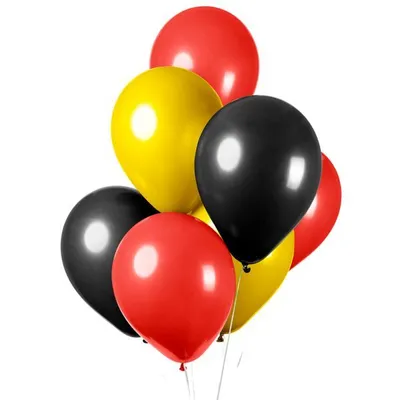 Produktbild von 10 Luftballons schwarz rot gelb Deutschland