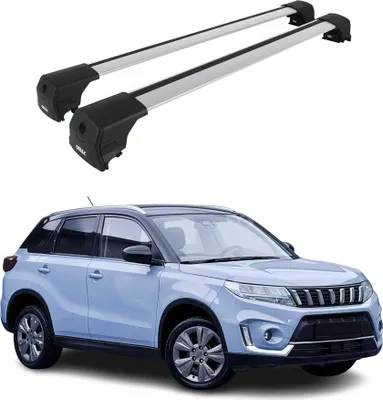 Produktbild von Dachträger Grundtäger für Suzuki Vitara IV 2015-2026 75kg Aluminium Silber 2 tlg